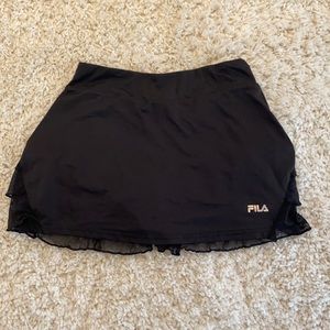 Black tennis skirt